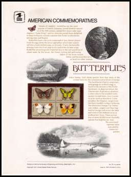 view larger image for  : SG Number 1688-1691 / Scott Number 1712-1715 (1977) - Butterflies
<br/><br/>
<b>COMMEMORATIVE PANEL 78</b>