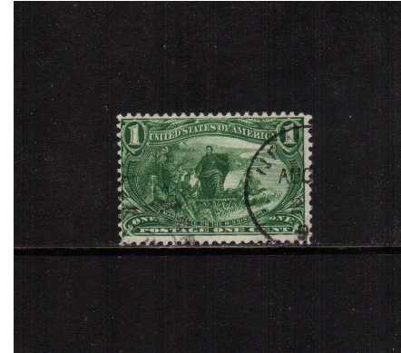 view larger image for Commemoratives 1898 Transmiss - Early Period Commemoratives: SG Number 291 / Scott Number 1c Marquette (1898) - Superb fine used single