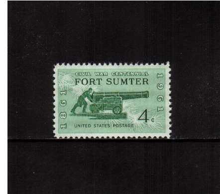 view larger image for  : SG Number 1177 / Scott Number 1178 (1961) - Civil War - Fort Sumter - issued in 1961
