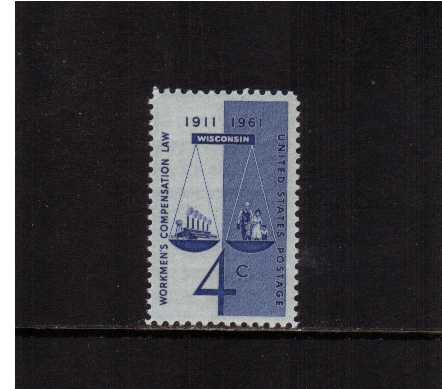 view larger image for  : SG Number 1185 / Scott Number 1186 (1961) - Workman's Compensation