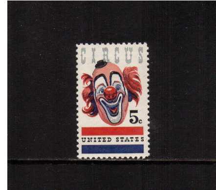 view larger image for  : SG Number 1289 / Scott Number 1309 (1966) - American Circus - Clown