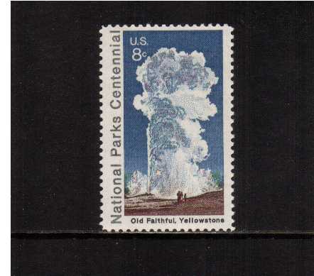view larger image for  : SG Number 1456 / Scott Number 1453 (1972) - National Parks Centennial Issue<br/>
Old Faithful