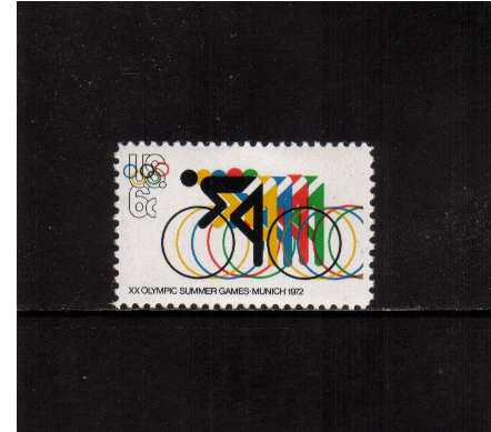 view larger image for  : SG Number 1464 / Scott Number 1460 (1972) - Olympics - Bicycling