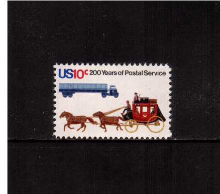 view larger image for  : SG Number 1571 / Scott Number 1572 (1975) - Postal Service - Stagecoach