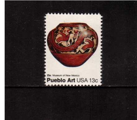 view larger image for  : SG Number 1682 / Scott Number 1706 (1977) - Pueblo Art - Zia Pot