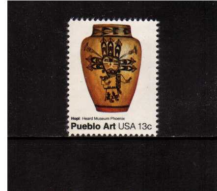 view larger image for  : SG Number 1684 / Scott Number 1708 (1977) - Pueblo Art - Hopi Pot