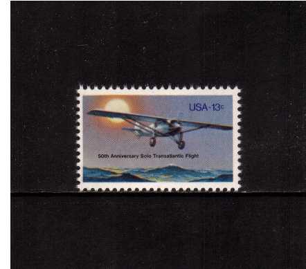 view larger image for  : SG Number 1686 / Scott Number 1710 (1977) - Lindbergh's Flight