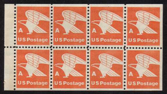 view larger image for  : SG Number 1723a / Scott Number 1736a (1978) - 'A' Stamp<br/>
Booklet pane of eight