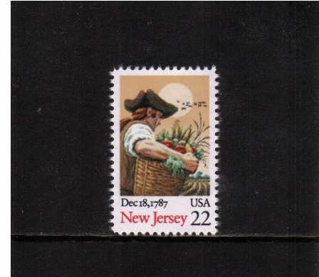 view larger image for  : SG Number 2319 / Scott Number 2338 (1987) - New Jersey Statehood