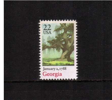 view larger image for  : SG Number 2329 / Scott Number 2339 (1988) - Georgia Statehood