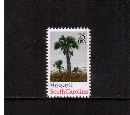 view larger image for  : SG Number 2353 / Scott Number 2343 (1988) - South Carolina Statehood