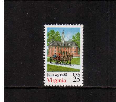 view larger image for  : SG Number 2359 / Scott Number 2345 (1988) - Virginia Statehood