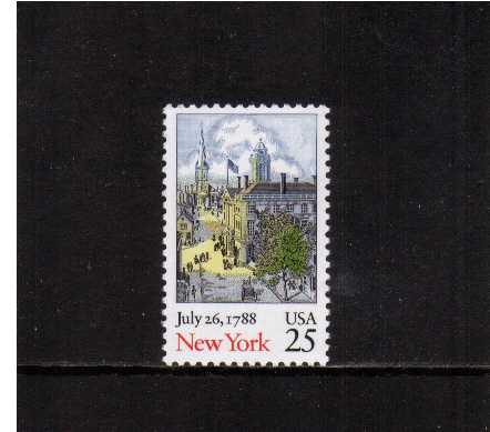 view larger image for  : SG Number 2361 / Scott Number 2346 (1988) - New York Statehood