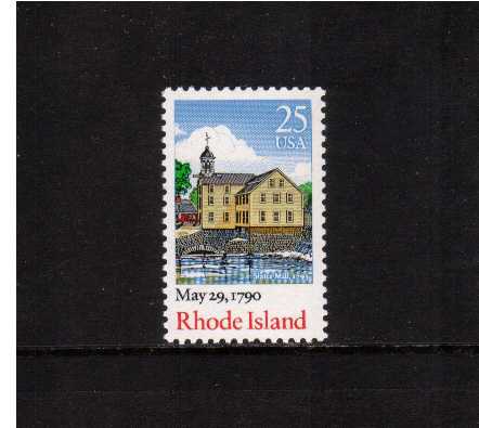 view larger image for  : SG Number 2522 / Scott Number 2348 (1990) - Rhode Island Statehood