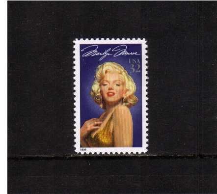 view larger image for  : SG Number 3046 / Scott Number 2967 (1995) - Legends of Hollywood - Marilyn Monroe