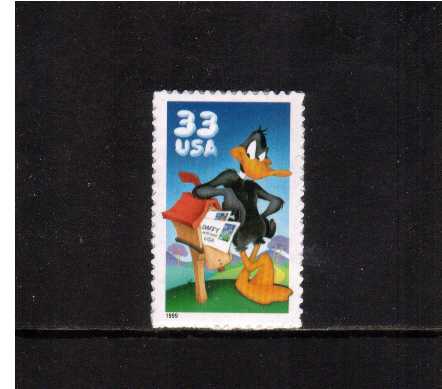 view larger image for  : SG Number 3591 / Scott Number 3306a (1999) - 'Looney Tunes' - Daffy Duck<br/>
Booklet single
<br/><br/>Self adhesive