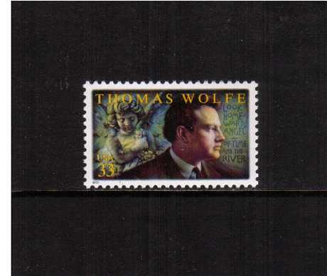 view larger image for  : SG Number 3877 / Scott Number 3444 (2000) - Thomas Wolfe