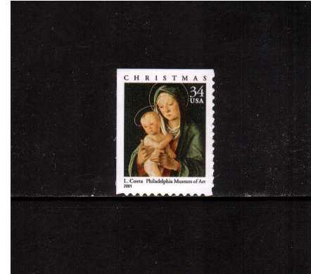 view larger image for  : SG Number 4005 / Scott Number 3536 (2001) - Christmas - Madonna and Child <br/>Booklet single<br/>
<br/>
Self adhesive