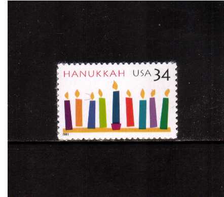 view larger image for  : SG Number 4020 / Scott Number 3547 (2001) - Hanukkah 
<br/>
<br/>
Self Adhesive