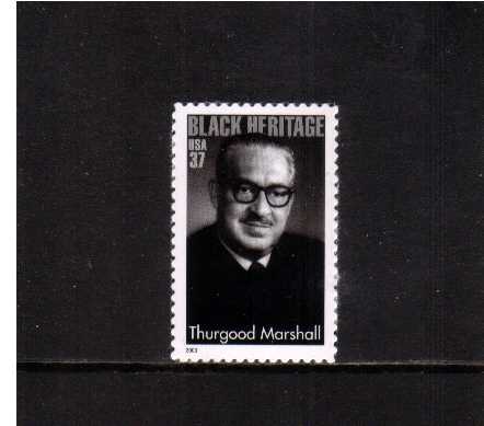 view larger image for  : SG Number 4261 / Scott Number 3746 (2003) - Black Heritage Series - Thurgood Marshall
<br/>
<br/>
Self adhesive
