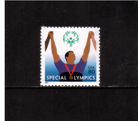 view larger image for  : SG Number 4264 / Scott Number 3771 (2003) - Special Olympics
<br/>
<br/>
Self adhesive