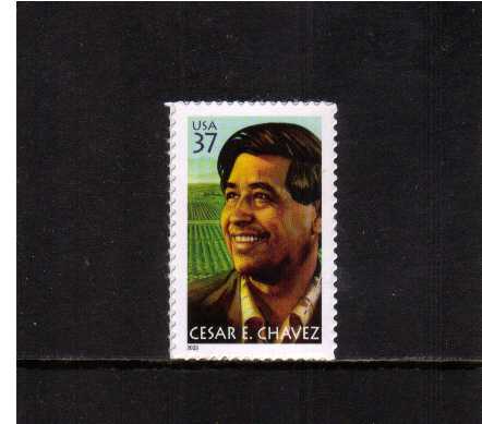 view larger image for  : SG Number 4283 / Scott Number 3781 (2003) - Cesar E. Chavez - Labour Organiser<br/>
<br/>
Self adhesive