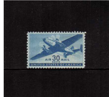 view larger image for Airmails Airmails: SG Number A906 / Scott Number 30c (1941) - Mail Plane     Blue
