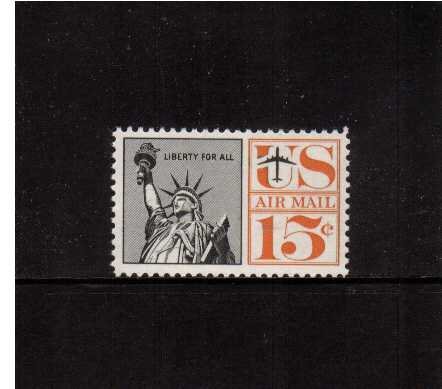 view larger image for Airmails Airmails: SG Number A1140 / Scott Number 15c (1961) - Statue of Liberty, Re-engraved