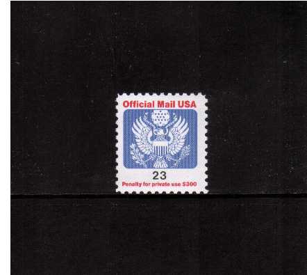 view larger image for The Back Of The Book Issues Modern Officials: SG Number O2351 / Scott Number 23c (1991) - Eagle Sheet Stamp