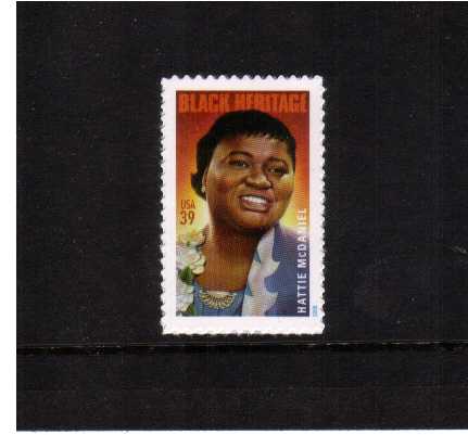 view larger image for  : SG Number 4535 / Scott Number 3996 (2006) - Black Heritage Series - Hattie McDaniel
<br/>
<br/>
Self adhesive