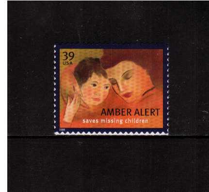 view larger image for  : SG Number 4573 / Scott Number 4031 (2006) - Amber Alert - Saves Missing Children
<br/>
<br/>
Self adhesive