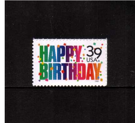 view larger image for  : SG Number 4621 / Scott Number 4079 (2006) - 'Happy Birthday'
<br/>
<br/>
Self adhesive