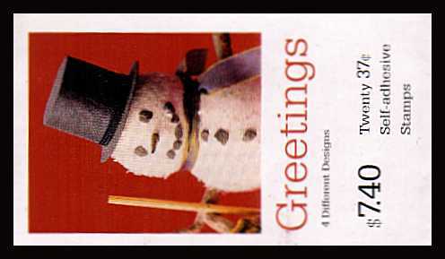 view larger image for Booklets Booklets: SG Number - / Scott Number $7.40 (2002) - Christmas - Snowmen
<br/>
<br/>
Self adhesive