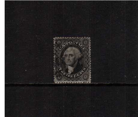 view larger image for Early Issues To 1906 Early Issues To 1906: SG Number  / Scott Number 12c Black - Plate I (1857) - A superb fine used stamp cancelled clear of profile with excellent perforations and centering with the benefit of a PSE certificate.