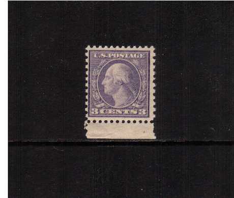 view larger image for  : SG Number 550 / Scott Number 541 (1919) - George Washington<br/>
A superb unmounted mint lower marginal single with the benefit of a PHILATELIC FOUNDATION certificate