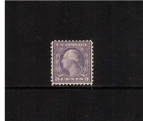 view larger image for The Washington - Franklin Issues 1919-1921 Rotary Press - Various Perforations: SG Number 550 / Scott Number 3c Violet - Perforation 11 x 10 (1919) - George Washington<br/>
A superb unmounted mint single with the benefit of a PHILATELIC FOUNDATION certificate.