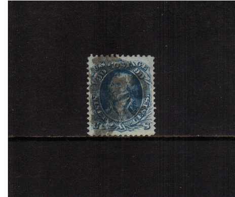 view larger image for Early Issues To 1906 Early Issues To 1906: SG Number 68 / Scott Number 90c George Washington - Deep Blue (1861) - A good used stamp with amazing centering and superb perforations. A lovely stamp!