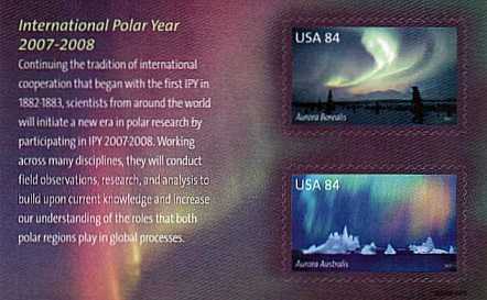 view larger image for  : SG Number MS4685 / Scott Number 4123 (2007) - International Polar Year<br/>
Minisheet<br/><br/>
Self adhesive