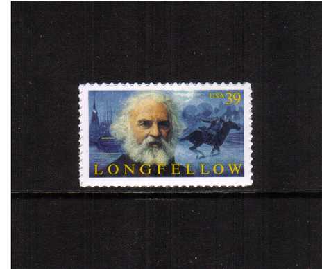 view larger image for  : SG Number 4686 / Scott Number 4124 (2007) - Literary Arts  - Henry Wadsworth Longfellow<br/>
<br/>
Self adhesive