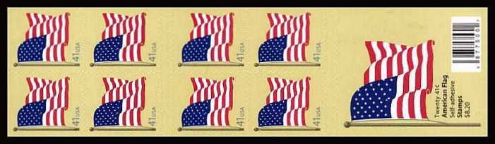  USPS Forever Stamps Lady Liberty and U.S. Flag Booklet