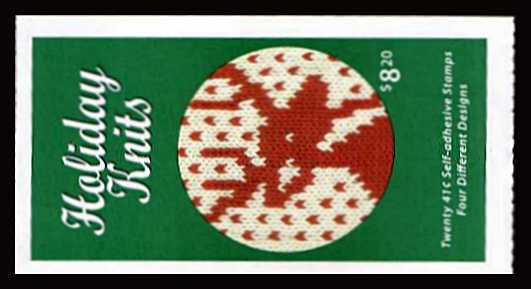 view larger image for Booklets Booklets: SG Number  / Scott Number $8.20 (2007) - Christmas - Holiday Knits<br/>
<br/>
Self adhesive
