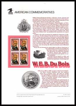 view larger image for  : SG Number 2651 / Scott Number 2617 (1992) - W.E.B. DuBois - Black Heritage<br/><br/>
<b>COMMEMORATIVE PANEL 380</b>