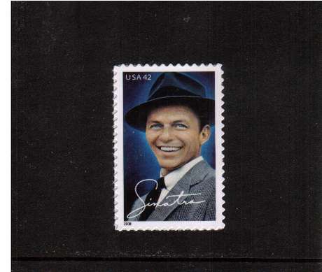 view larger image for  : SG Number 4853 / Scott Number 4265 (2008) - Frank Sinatra<br/>
Singer and Actor<br/><br/>
Self Adhesive