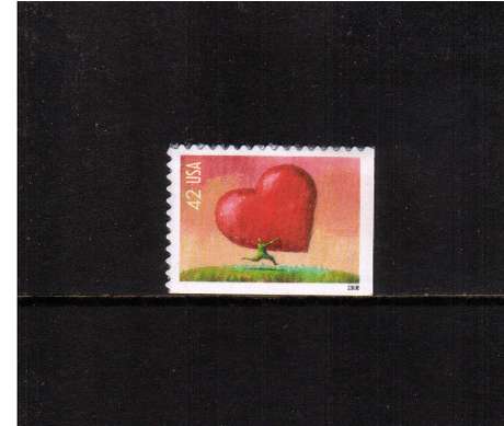 view larger image for  : SG Number 4858 / Scott Number 4270 (2008) - LOVE - Heart<br/>
Booklet single<br/><br/>
Self Adhesive