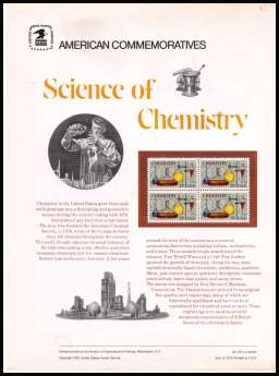 view larger image for Commemorative Panels Commemorative Panels: SG Number 1665 / Scott Number Panel Number 65 (1976) - Science of Chemistry
<br/><br/>
<b>COMMEMORATIVE PANEL 65 </b>