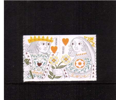 view larger image for  : SG Number 4957aa / Scott Number 4405a (2009) - LOVE - King of Hearts, King of Queens<br/>
Pair of stamps
<br/><br/>Self Adhesive