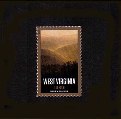 view larger image for  : SG Number 5416 / Scott Number 4790 (2013) - West Virginia Statehood
<br/><br/>
Self Adhesive