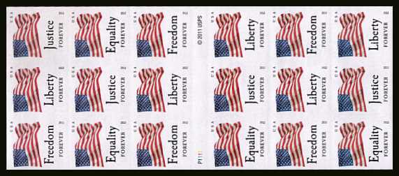 USPS Forever Postage Stamps (A Flag for All Seasons Self-Adhesive Booklet of 20)