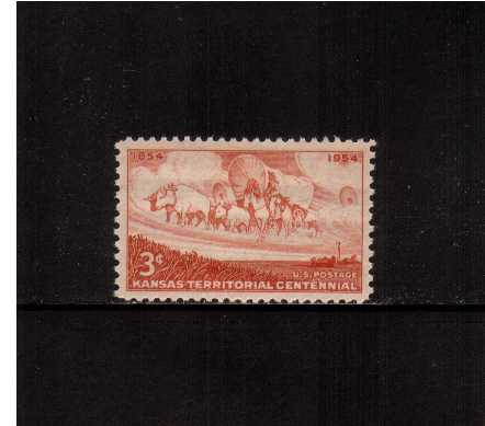 view larger image for  : SG Number 1063 / Scott Number 1061 (1954) - Kansas Territory Centennial