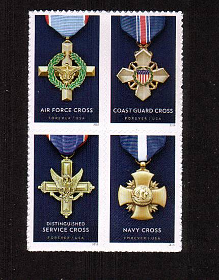 view larger image for  : SG Number  / Scott Number 5065-5068 (2016) - Honoring Extraordinary Heroism<br/>
Block of four ex minisheet<br/>
Self Adhesive